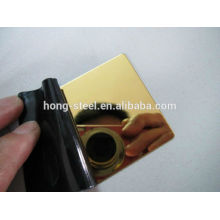 gold mirror NO.4 HL finish 304 stainless steel sheets for decoration from baosteel mill